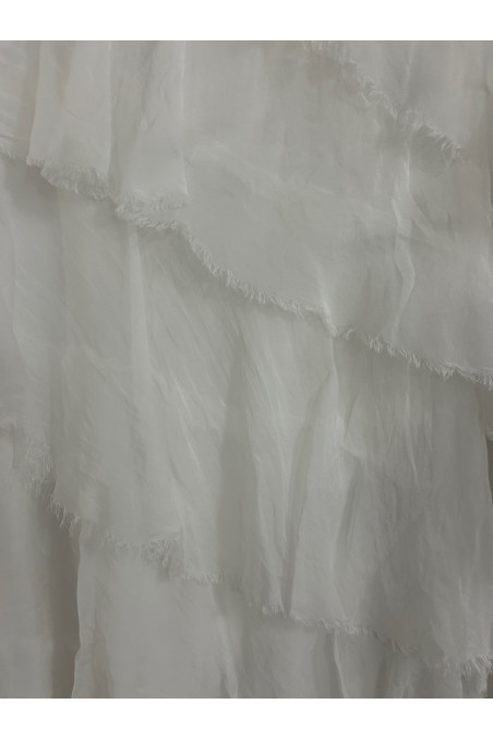 VESTIDO CAPAS BLANCO