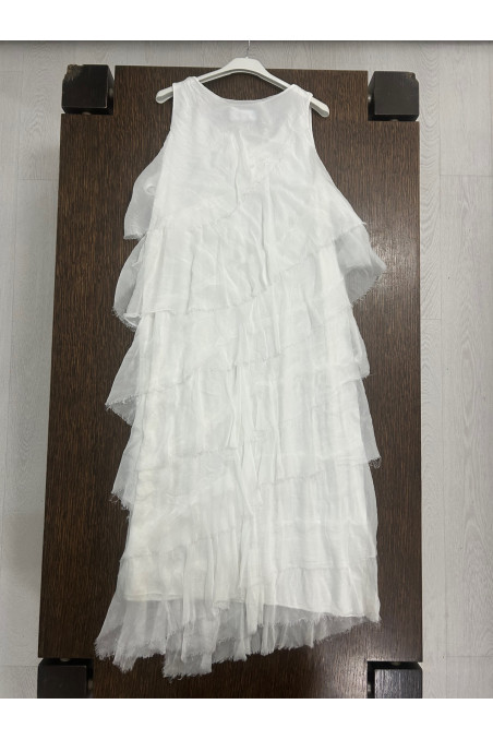 VESTIDO CAPAS BLANCO