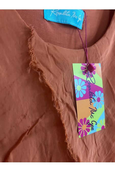 VESTIDO CAPAS NARANJA