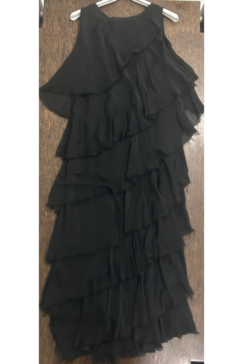VESTIDO CAPAS NEGRO
