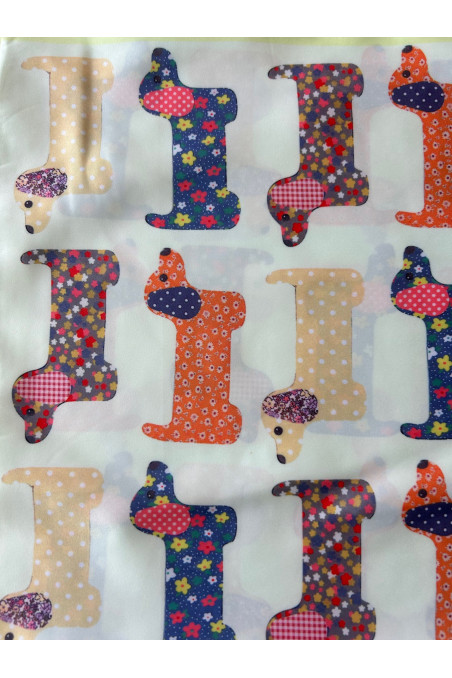 PAÑUELO PERRITOS AMARILLO