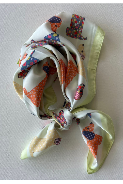 PAÑUELO PERRITOS AMARILLO