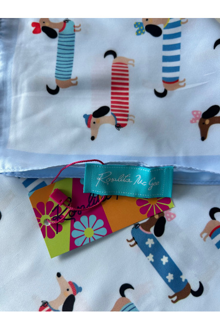 PAÑUELO PERRITOS AZUL