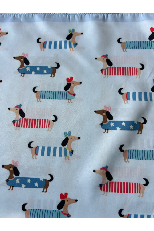 PAÑUELO PERRITOS AZUL