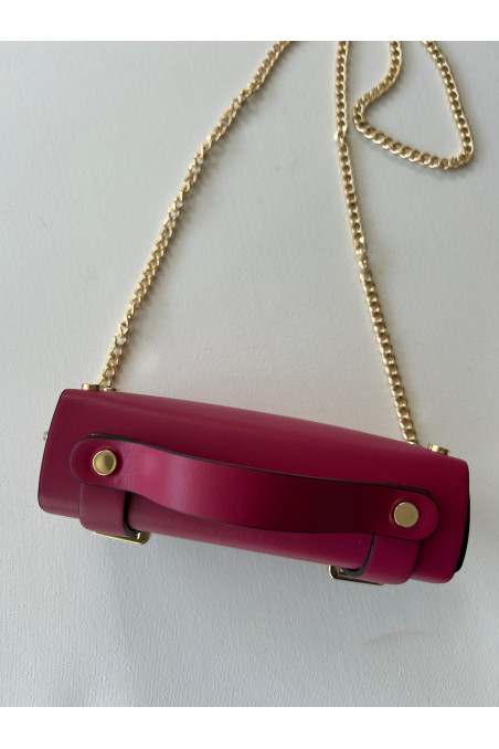 BOLSITO PIEL FUCSIA