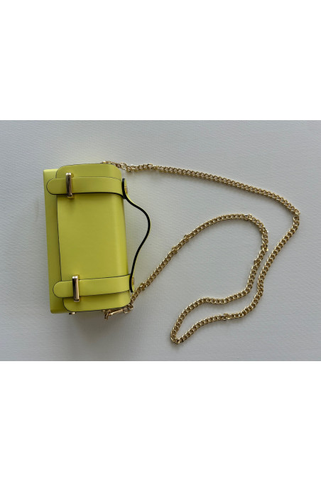 BOLSITO PIEL AMARILLO