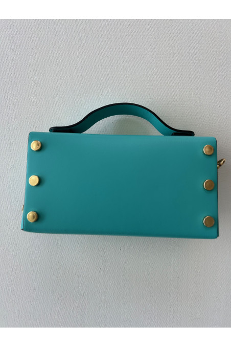 BOLSITO PIEL AZUL