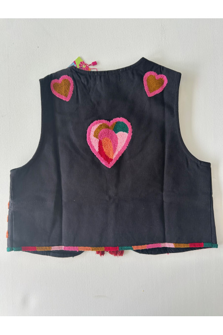 CHALECO LOVE NEGRO
