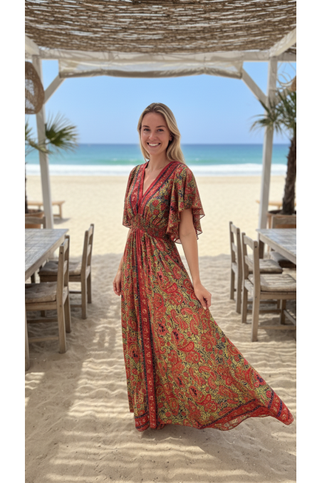 VESTIDO CACHEMIR MULTICOLOR