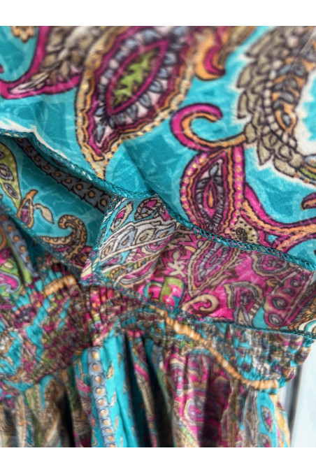 VESTIDO CACHEMIR AZUL