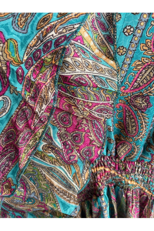 VESTIDO CACHEMIR AZUL