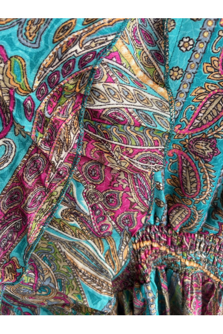 VESTIDO CACHEMIR AZUL