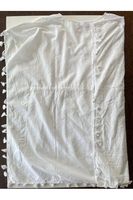TÚNICA BLANCA BORDADA