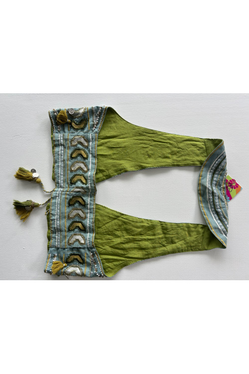 CHALECO ÉTNICO VERDE