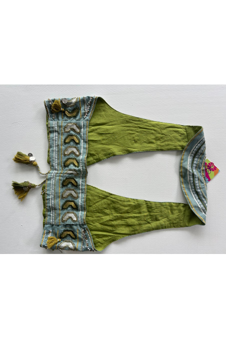 CHALECO ÉTNICO VERDE