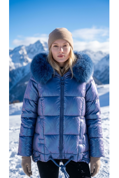 PARKA CAPUCHA AZUL