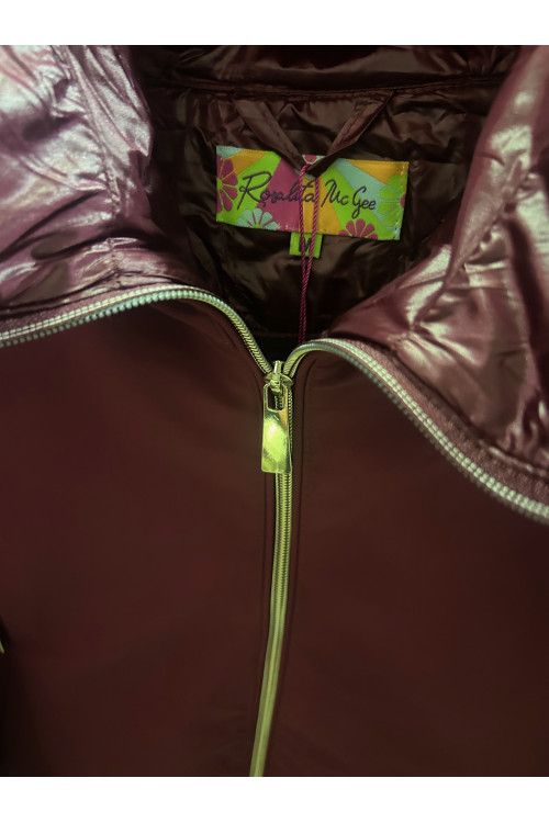 IMPERMEABLE ACOLCHADO BURDEOS