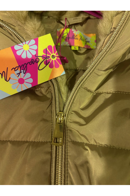 PARKA ACOLCHADA CAPUCHA TOSTADO