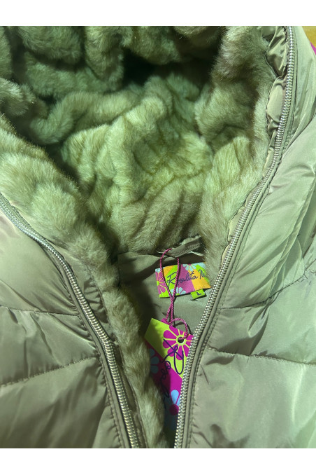 PARKA ACOLCHADA CAPUCHA TOSTADO