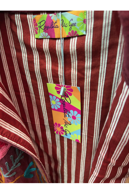 CHAQUETA BORDADOS BURDEOS