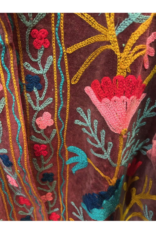 CHAQUETA BORDADOS BURDEOS