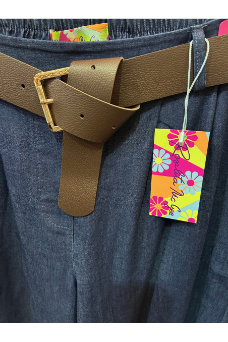 PANTALÓN ANCHO VAQUERO