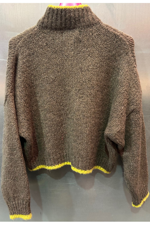 JERSEY MARRON/AMARILLO