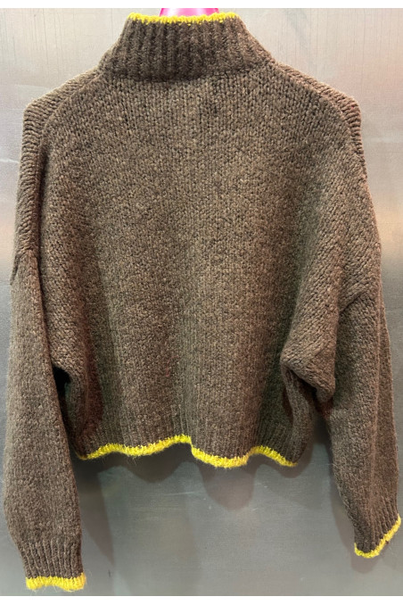 JERSEY MARRON/AMARILLO
