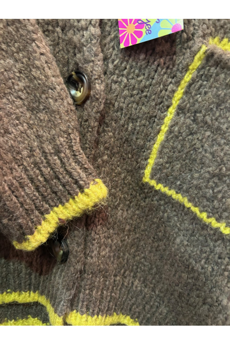 JERSEY MARRON/AMARILLO