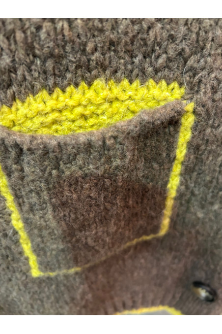 JERSEY MARRON/AMARILLO