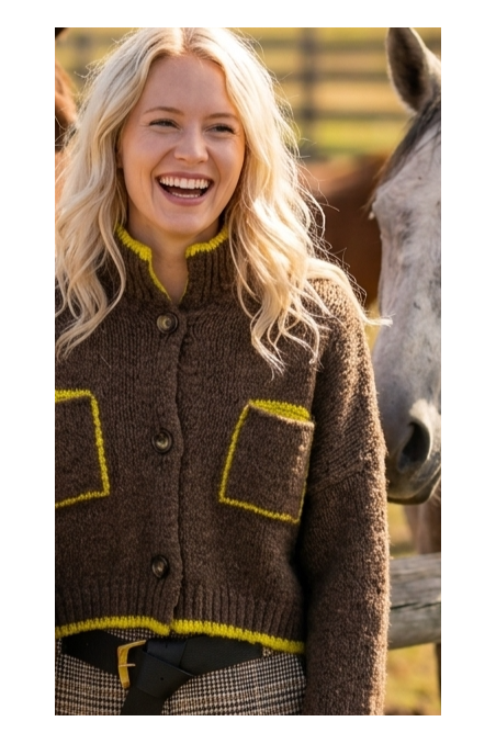 JERSEY MARRON/AMARILLO