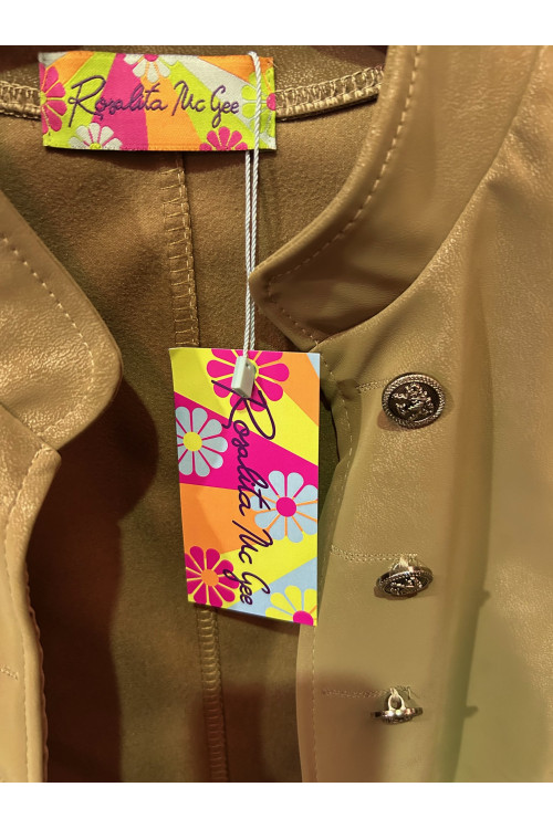 CHAQUETA POLIPIEL BEIGE