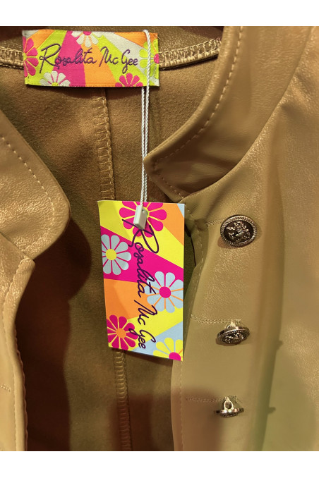 CHAQUETA POLIPIEL BEIGE