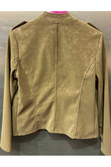CHAQUETA POLIPIEL BEIGE