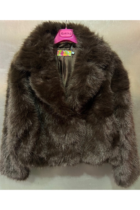 CHAQUETA PELO MARRÓN