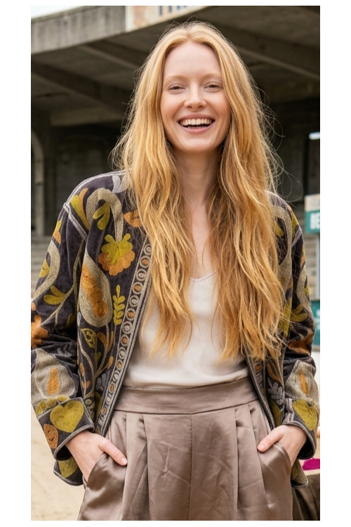 CHAQUETA AMOR MARRÓN