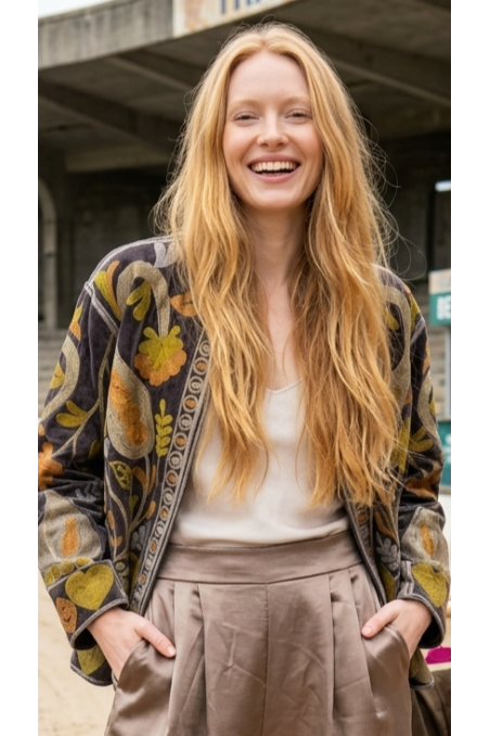 CHAQUETA AMOR MARRÓN