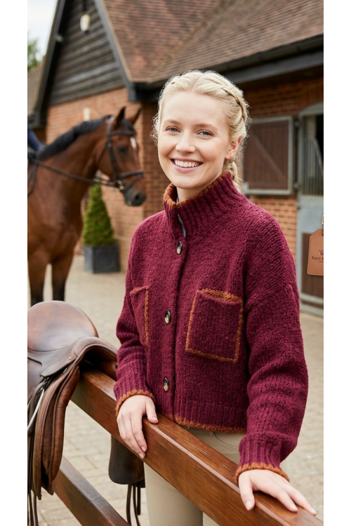 CARDIGAN BURDEOS