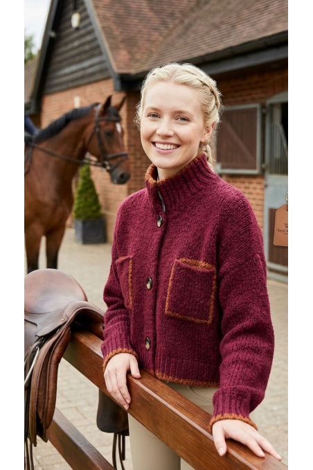 CARDIGAN BURDEOS