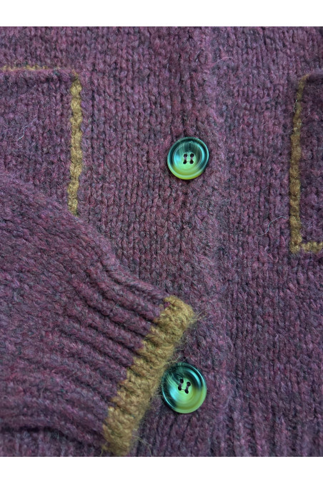 CARDIGAN BURDEOS