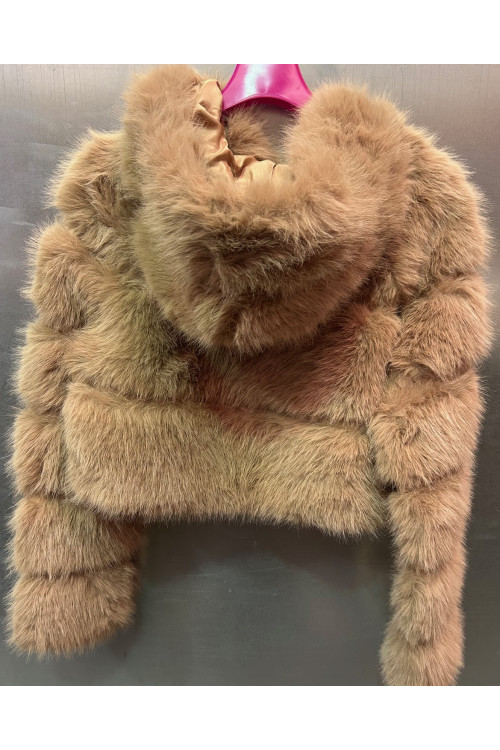 CAZADORA PELO BEIGE