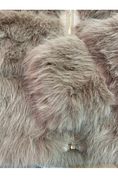 CAZADORA PELO BEIGE