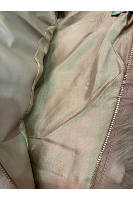 CAZADORA PELO BEIGE