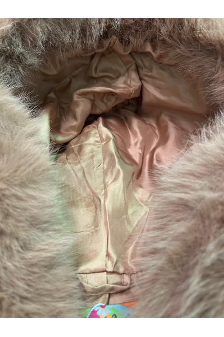 CAZADORA PELO BEIGE