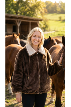 PARKA REVERSIBLE BEIGE PELO 2