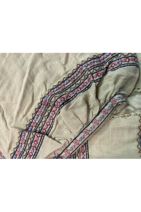 CHAQUETA HUESO BORDADOS